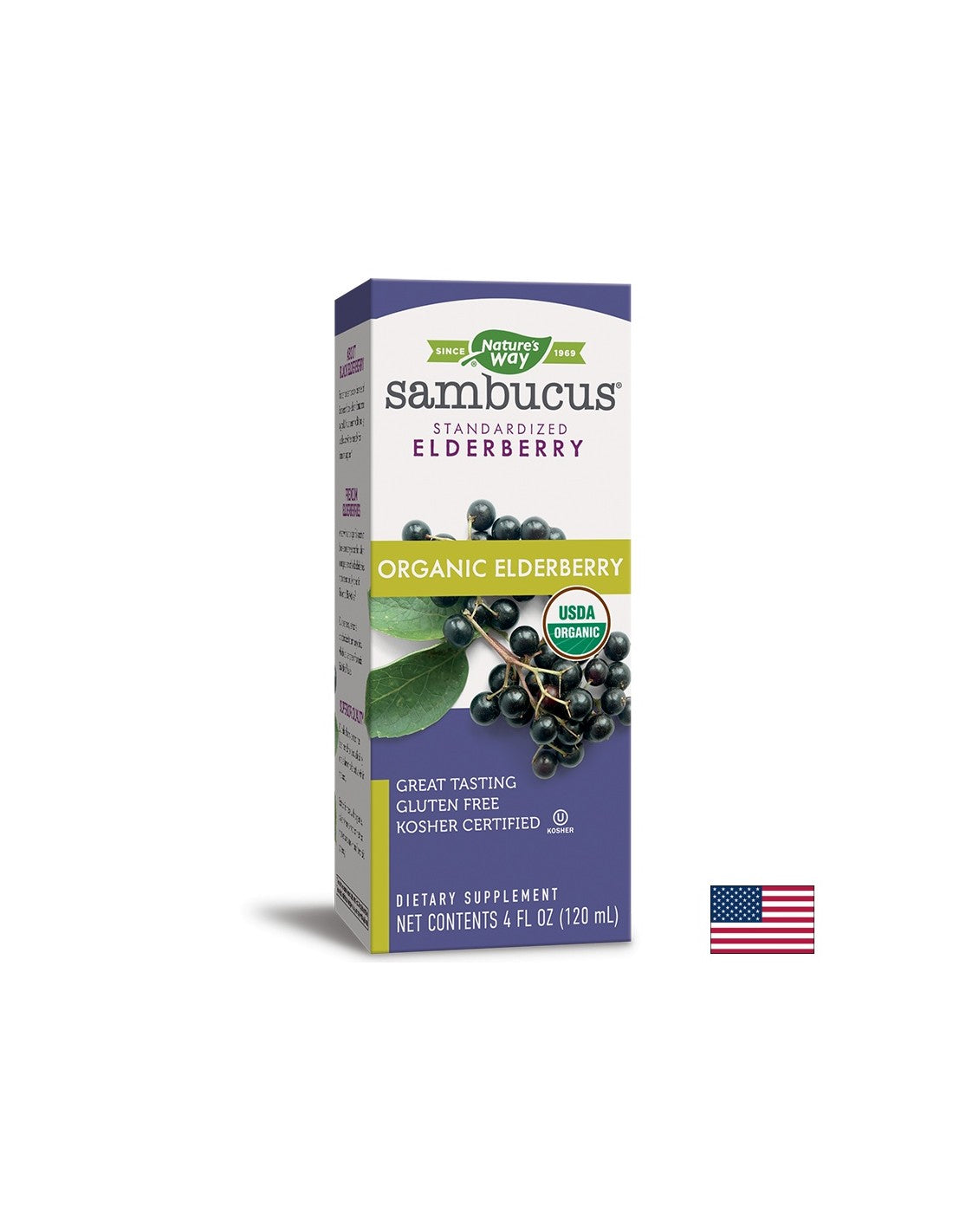Sambucus Organic Syrup x 120 ml Nature's Way