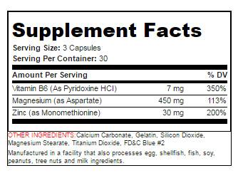 Zinc Magnesium Aspartate - 90 capsules