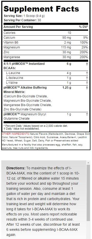 I-BCAA MAX 282 grams