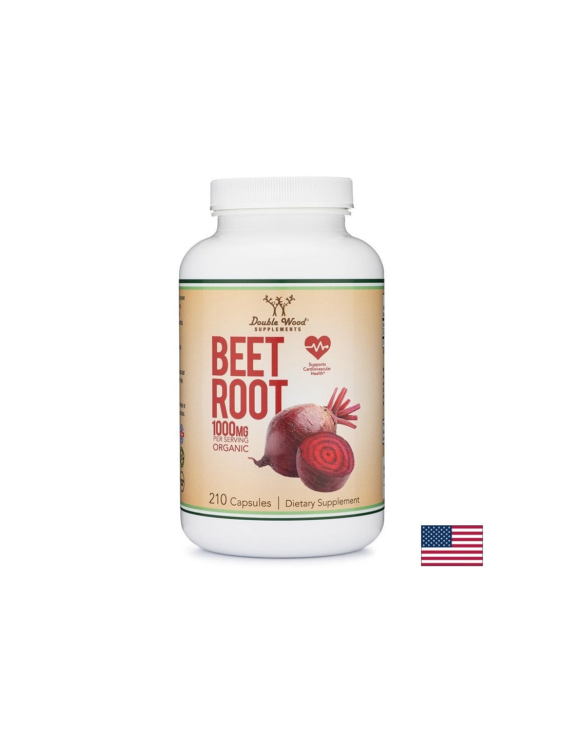 Cardiovascular system and detox - Red beet, 210 capsules Double Wood