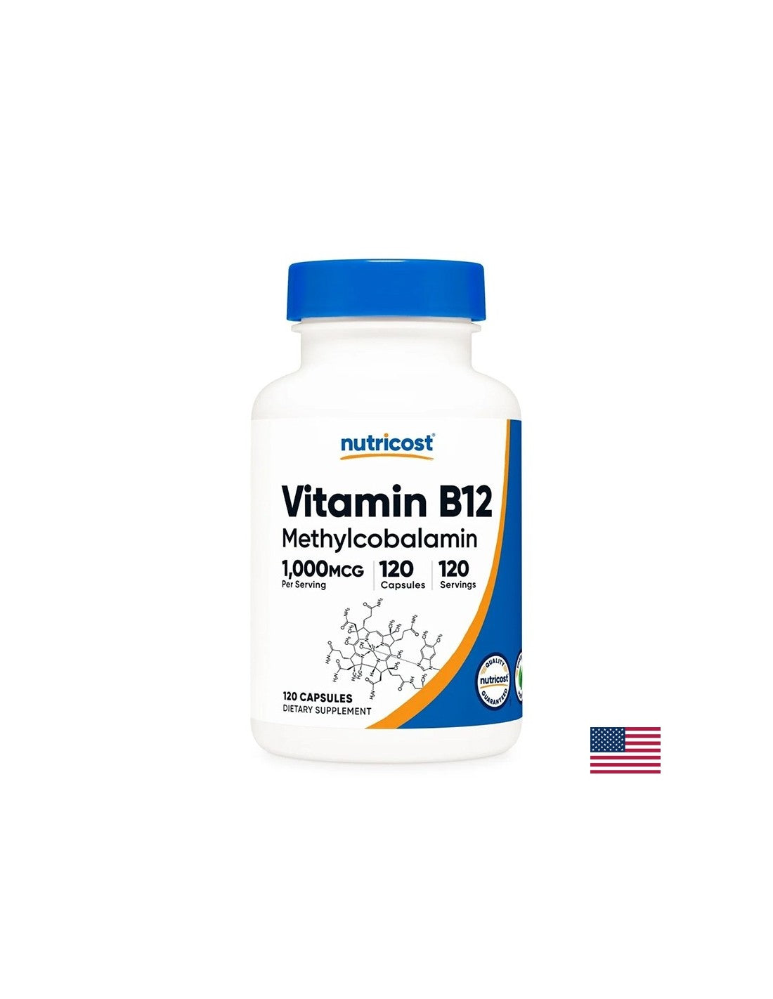 Cardiovascular system and cellular energy - Vitamin B12 (methylcobalamin), 1000 µg x 120 capsules