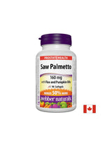 Säge Palmetto mit Flachs- und Kürbisölen, 90 Softgel -Kapseln