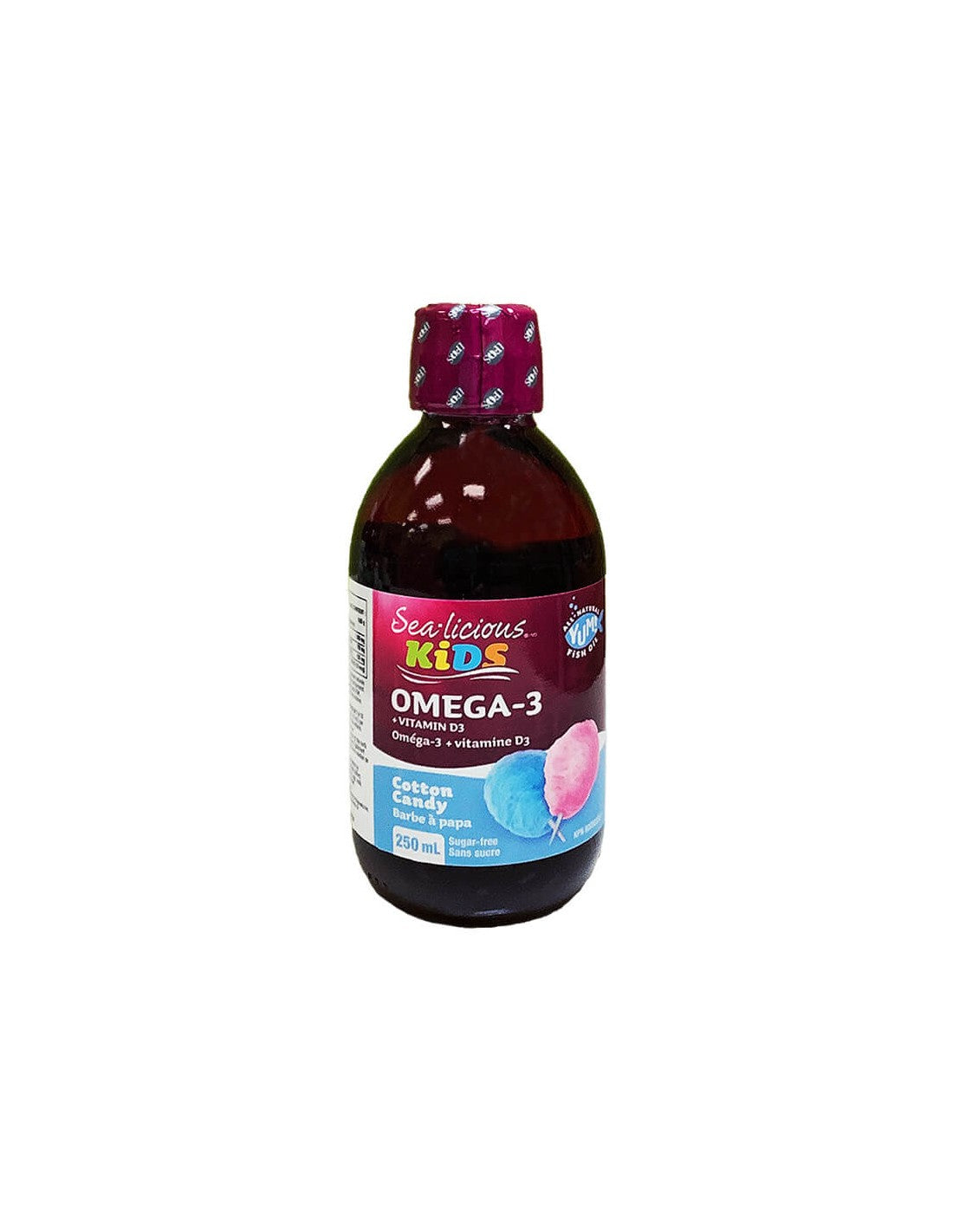 Sea-Licious® Kids Omega-3 + Vitamin D3 / Омега-3 1500 mg + Витамин D3 400 IU за деца, 250 ml Natural Factors - Feel You