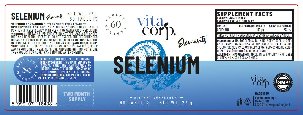 Selenium 150 mcg - 60 tablečių