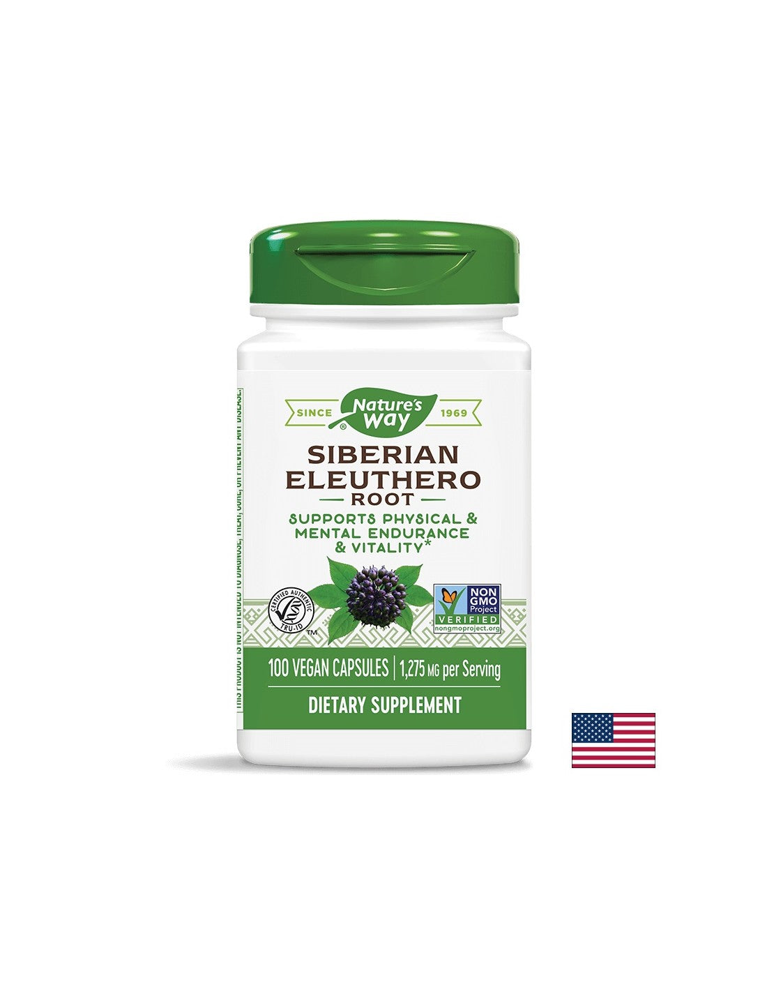 Siberian Eleuthero 425 mg - 100 capsules