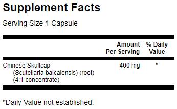 Full-Spectrum Chinese Skullcap 400 mg - 90 капсули