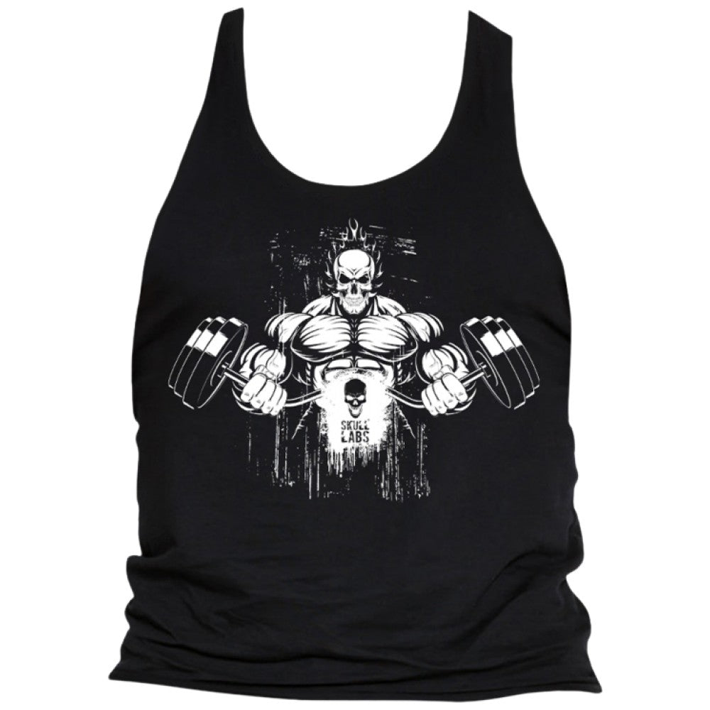 Skull Labs TankTop | Alb-negru