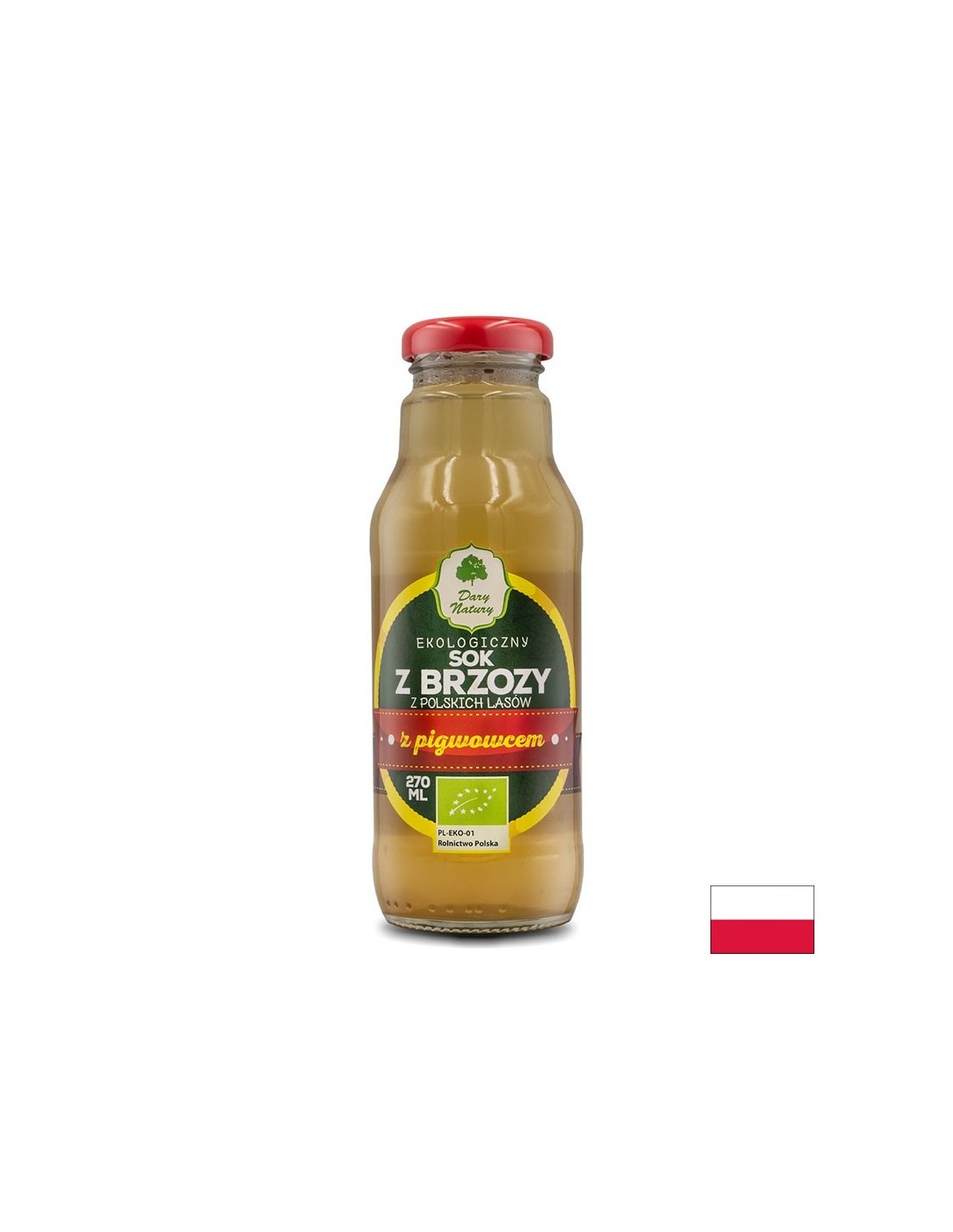 Organski sok breze in kutine - za zadrževanje in prebavne prebavne tekočine 270 ml