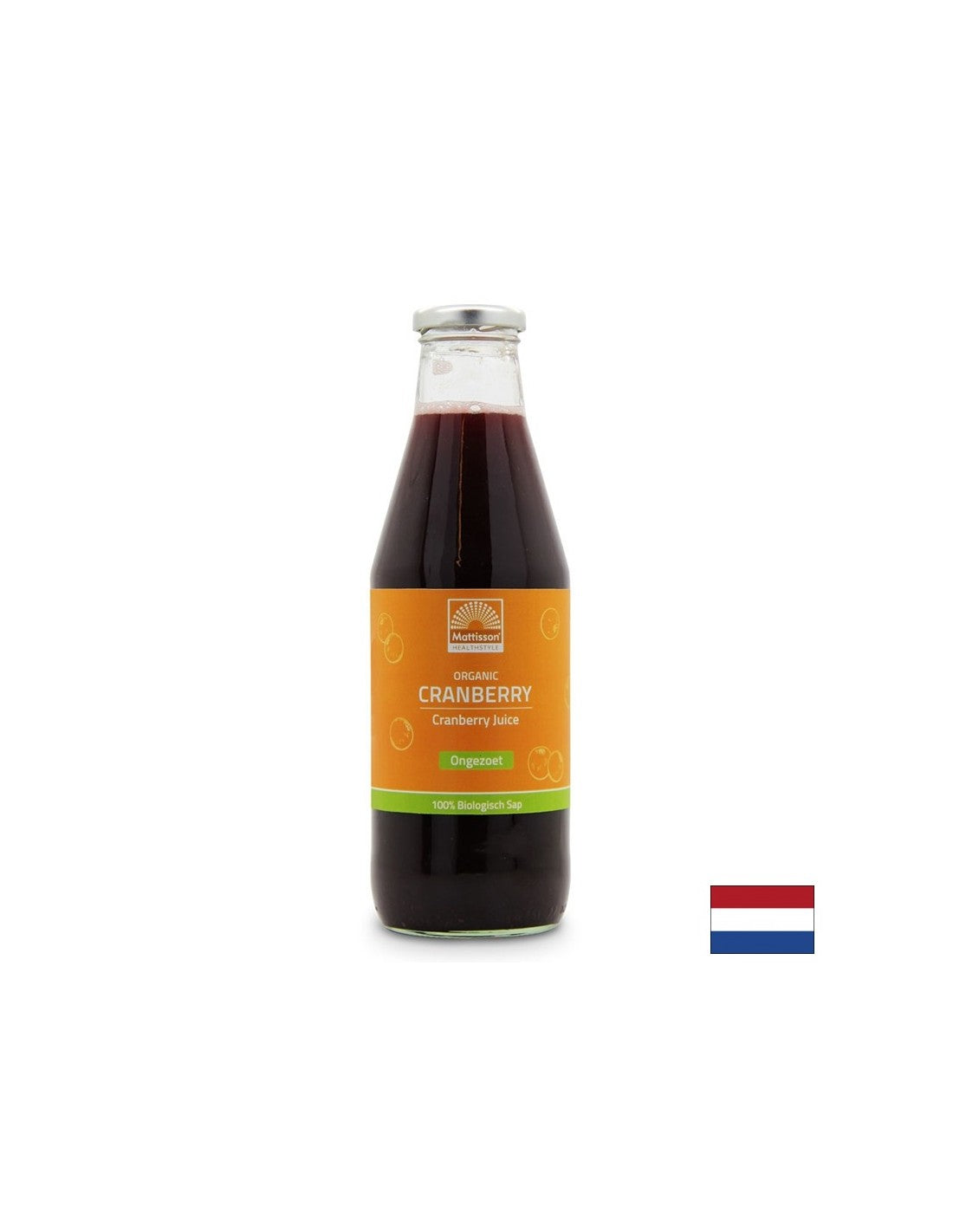 Organic cranberry juice, 750 ml Mattisson Healthstyle