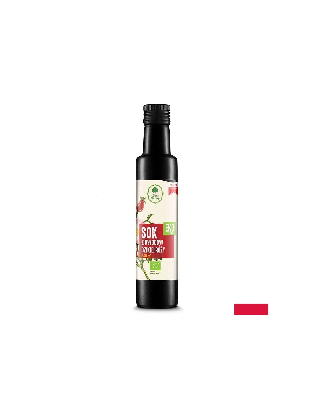 Suc de măceșe organic pentru adăugare la băuturi și mese - Sănătate imunitară, cardiovasculară și metabolică, 250 ml