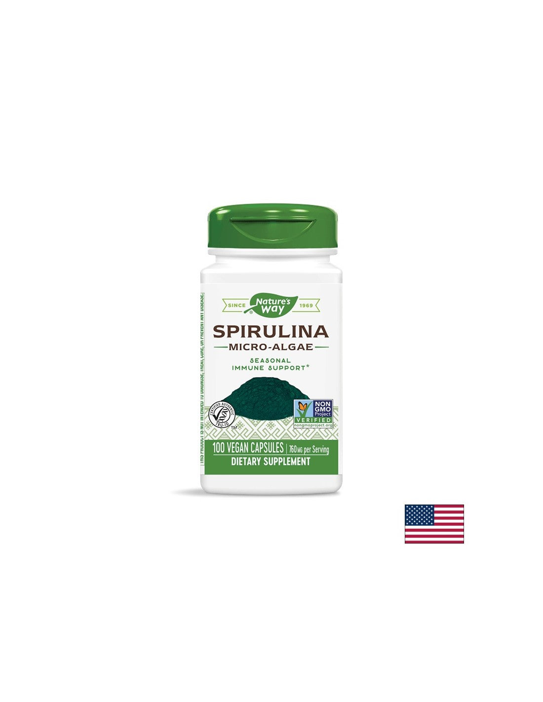 Spirulina 380 mg - 100 capsules