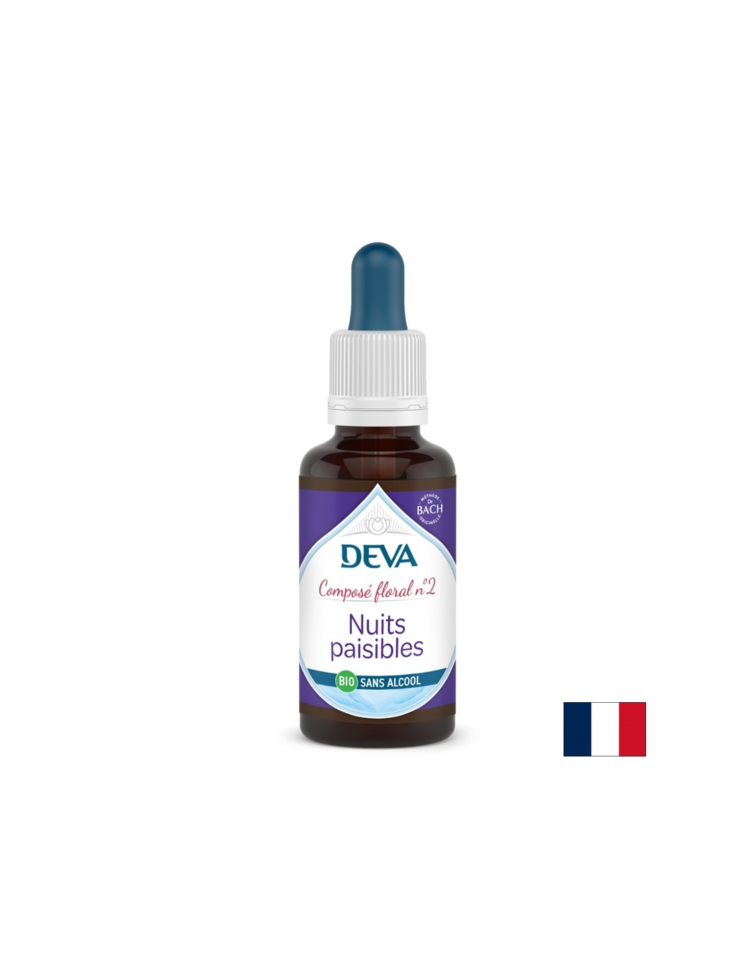 Mírové noci, květinové esence, Bach Flower Drops No. 2 (bez alkoholu), 30 ml