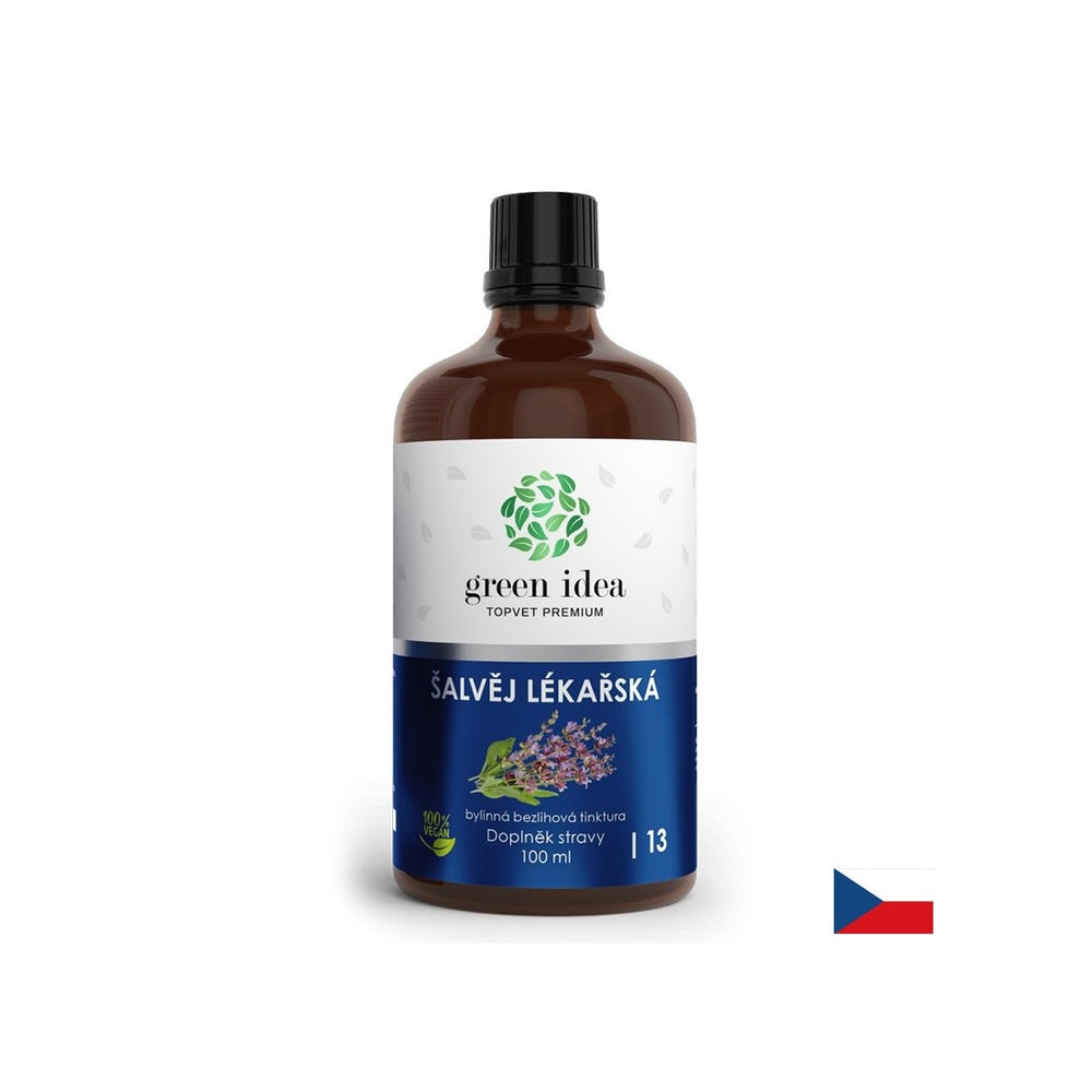 Contro la sudorazione indesiderata e la menopausa - Salvia (salvia), tintura (senza alcool), 100 ml