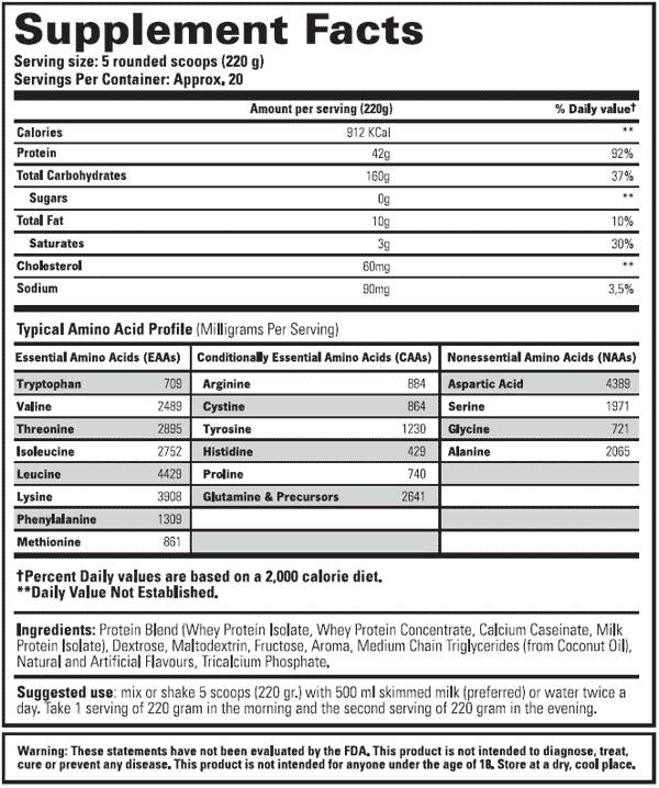 Ultra Mass - 4500 grams