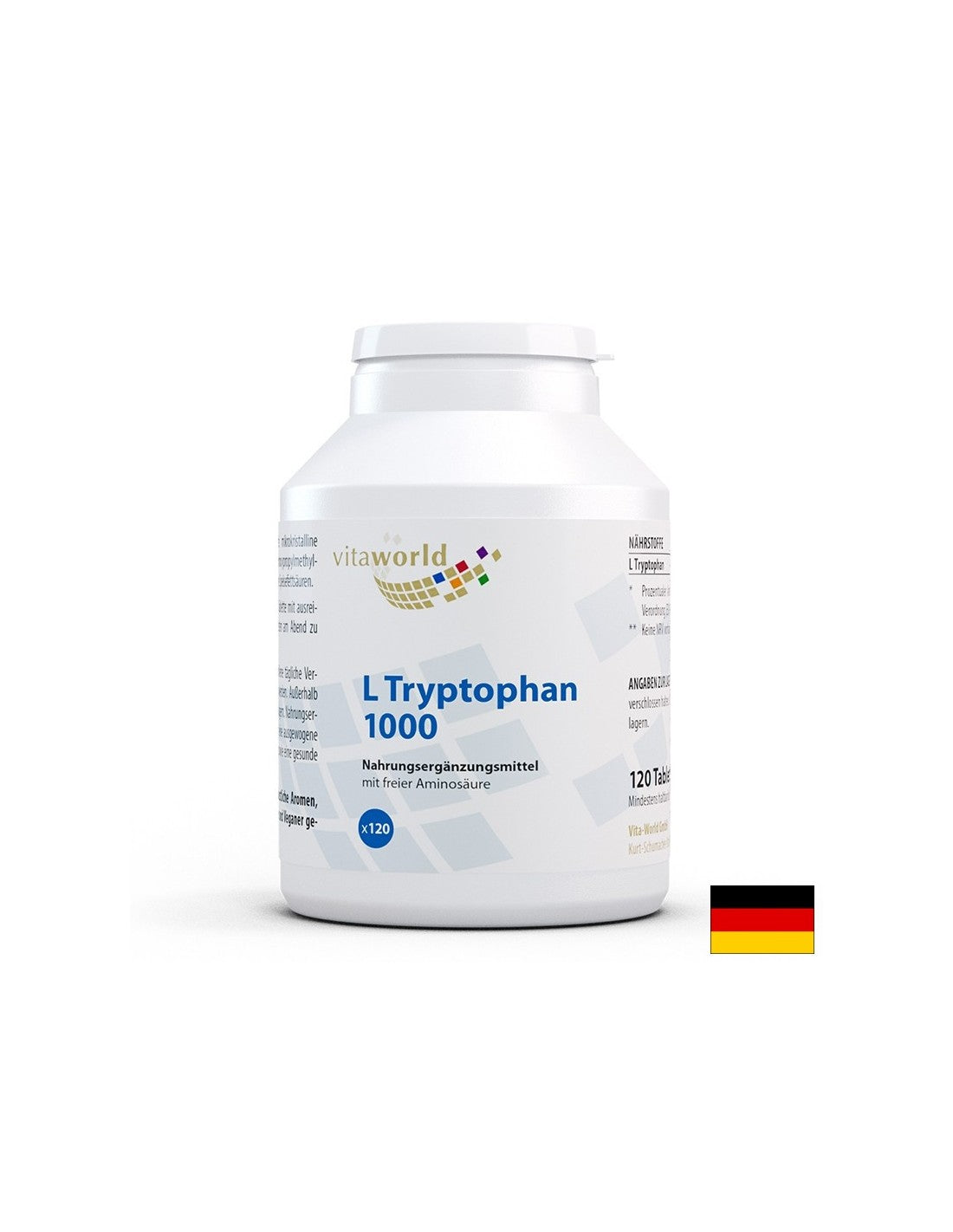 Stress and insomnia - L-Tryptophan, 1000 mg x 120 tablets