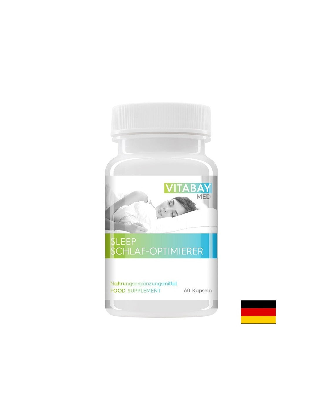 Stress and insomnia - Lemon balm Sleep Schlaf Optimizer MED, 60 V capsules
