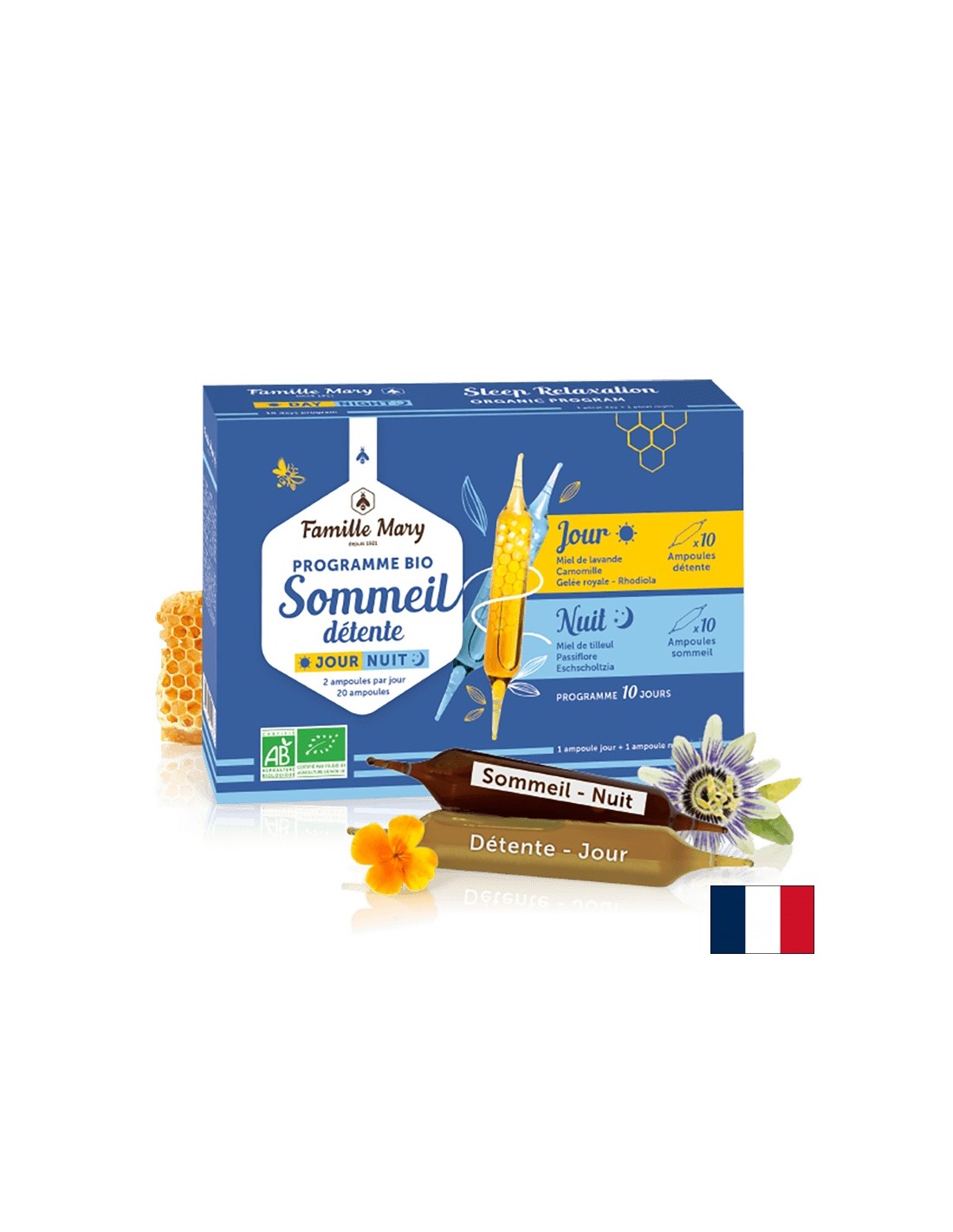 Stress and insomnia - Day and Night Program, 20 ampoules to drink
