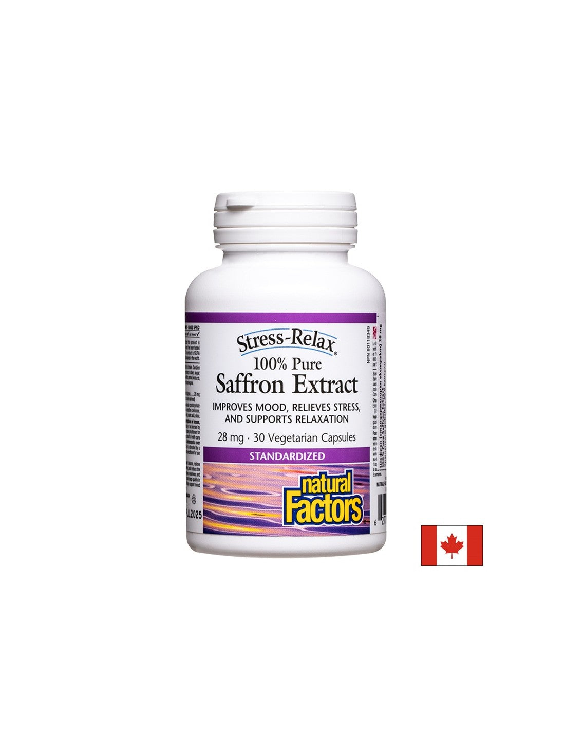 Stress and Depression - Saffron (standardized extract), 28 mg x 30 V capsules Natural Factors