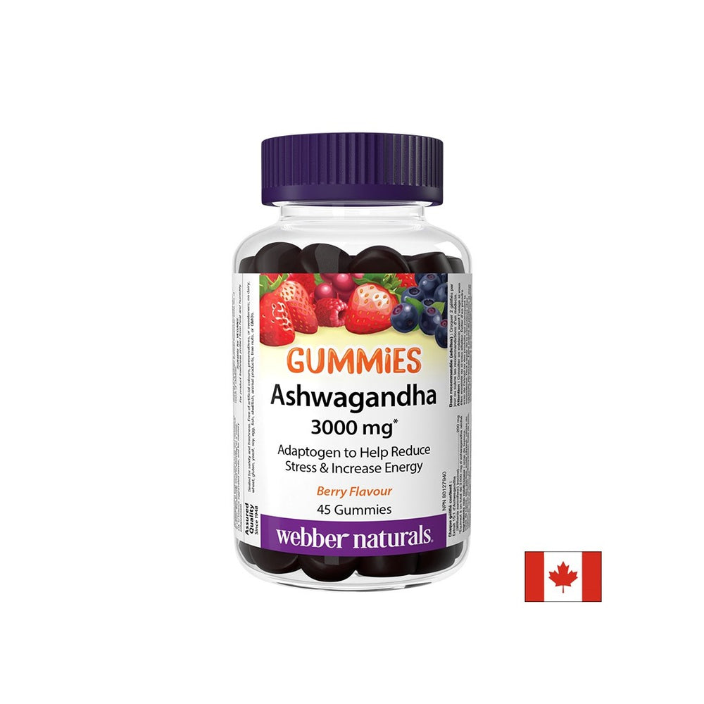 Stress and good mood - Ashwagandha, 200 mg x 45 jelly tablets, berry flavor