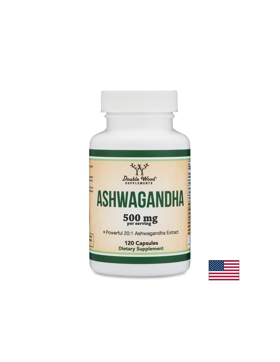 Ashwagandha - for stress, fatigue, anxiety, 250 mg, 120 capsules for 2 or 4 months of intake