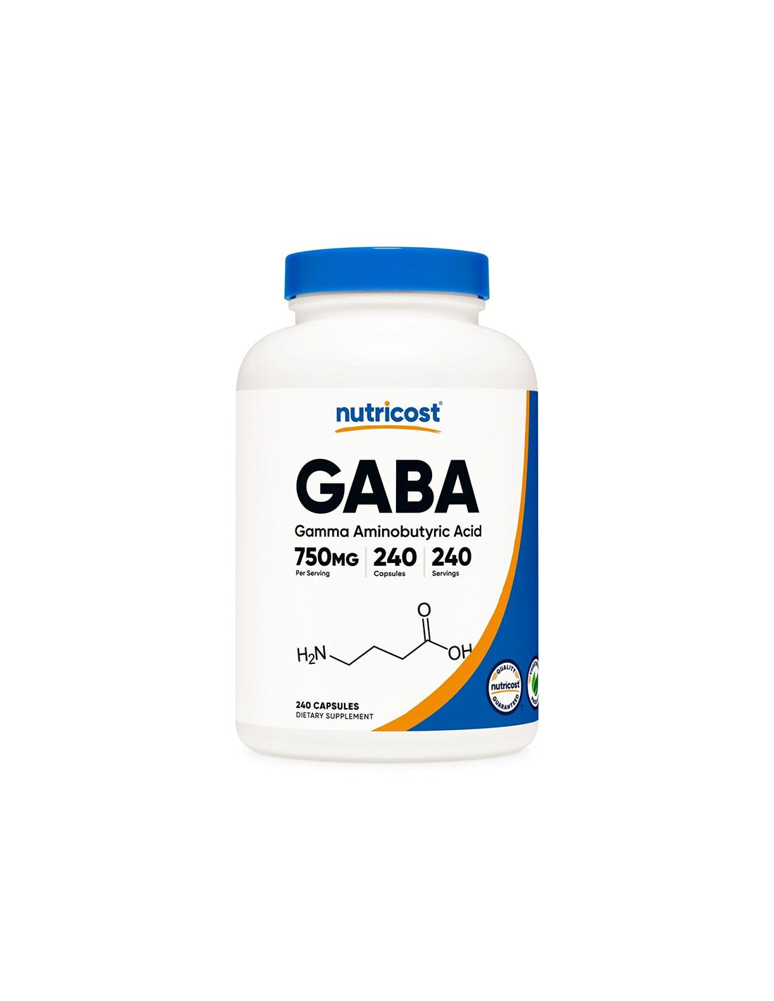 Стрес и добро настроение - Гама-аминобутирова киселина (GABA), 750 mg х 240 капсули - Feel You