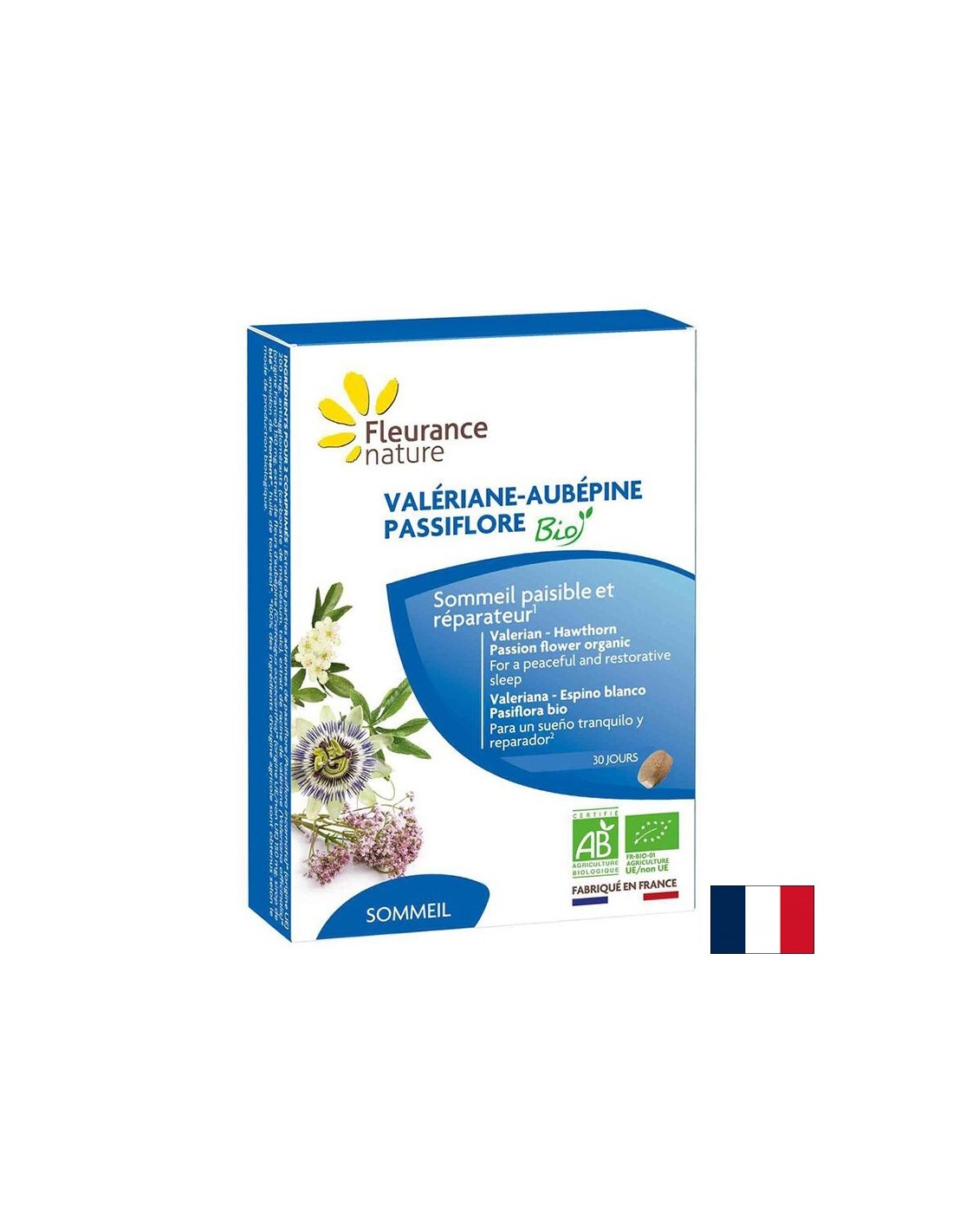 Stress and good mood - Valerian, passion flower and hawthorn, 60 tablets