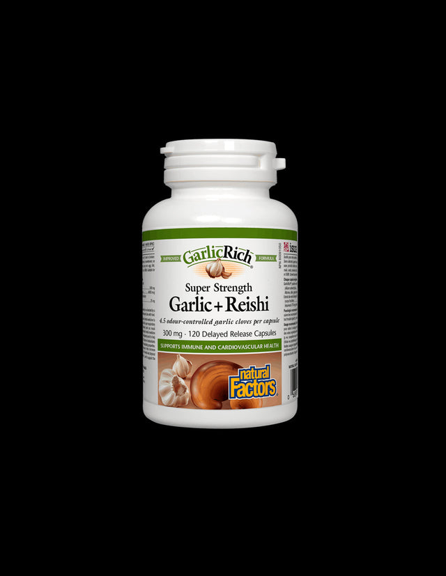 GarlicRich® Super Strength Garlic+Reishi / Чесън + Рейши x 120 капсули - Feel You