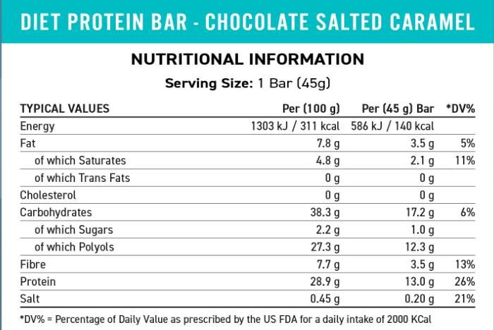 Diet Protein Bar - 12 x 45 grams