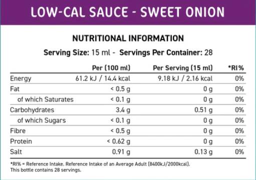 Fit Cuisine Low-Cal Sauce | Sweet Onion - 425 ml