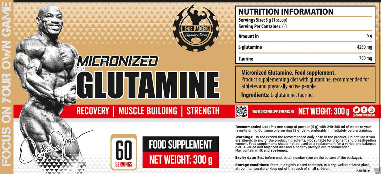 Gold Series | Micronized Glutamine with Taurine - 300 grams