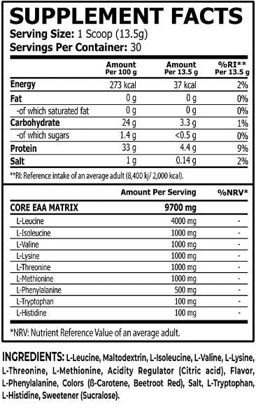 EAA Powder | Flavored - 405 grams