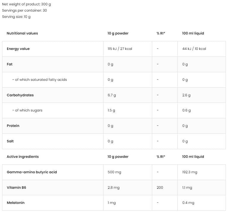 Aqua Kick / fortgeschratt Hydration - Gutt Nuecht - 300 Gramm