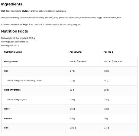 Instant Oats - 800 grams