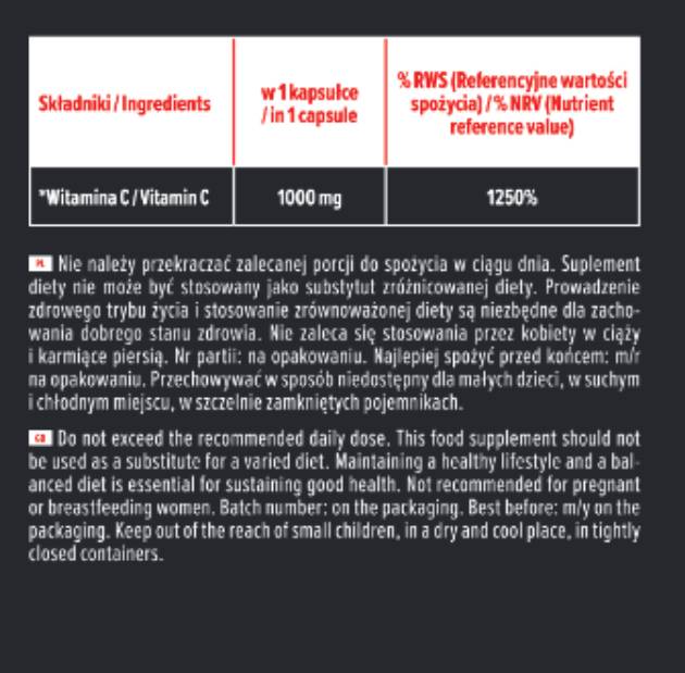 C -vitamiin 1000 mg - 100 kapslit