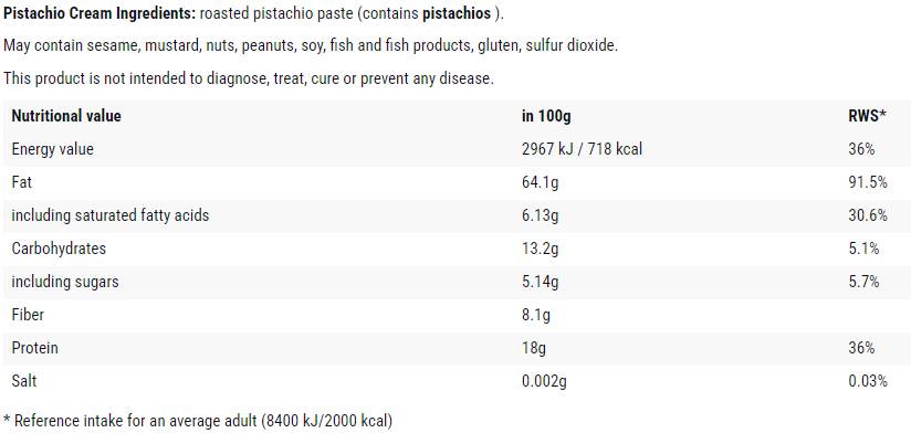 Pistachio Crème - 200 Gramm