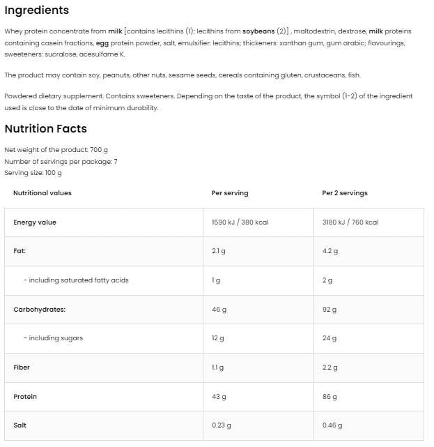 Mass Bulk | High Carbohydrate & High Protein Gainer - 700 грама