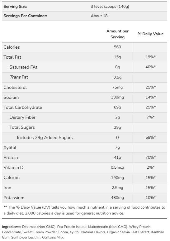 Mass Gainer Powder | High Protein Gainer - 2495 grams