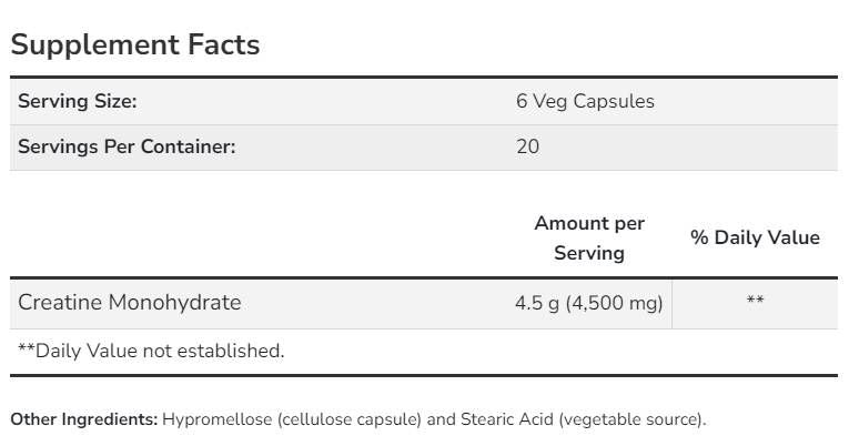 Creatine Mono - 240 capsules