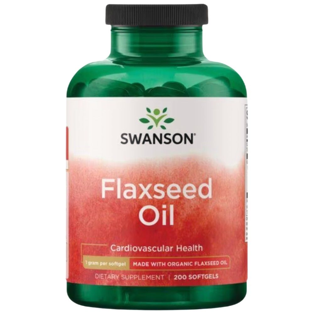 Flaxseed Oil 1000 mg - 200 gel capsules