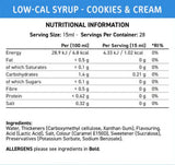 Fit Cuisine Low-Cal sirup | Cookies & Cream - 425 ml