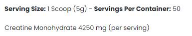 Créatine monohydrate | Aromatisé micronisé - 250 grammes