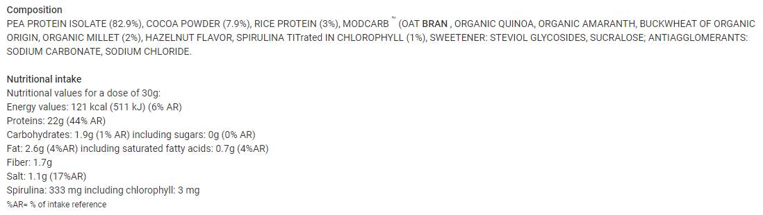 Beljakovinski vegan | Tri viri - 30 gramov