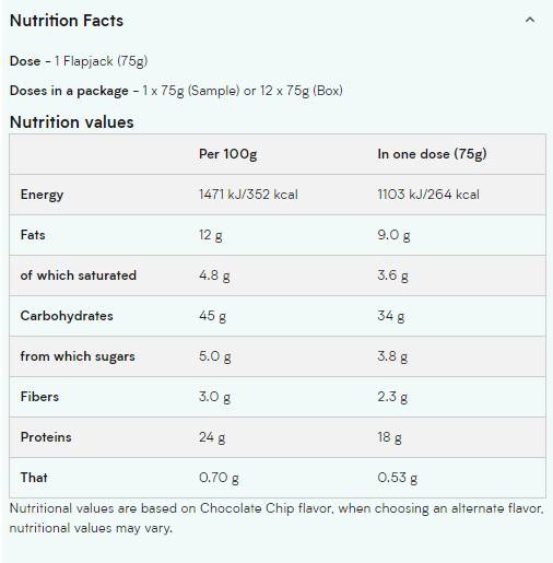 Bakes de aveia | Barra de proteína com baixo teor de açúcar - 75 gramas