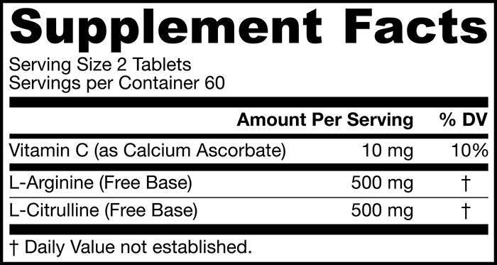 Arginine--citrulline erhalen - 120 Pëllen