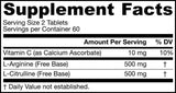 Arginina -Citruline Sustain - 120 comprimidos