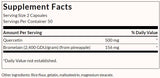 „Quercetin & Bromelain“ - Išplėstinė formulė - 100 kapsulių