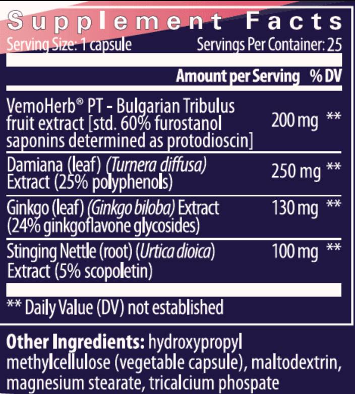 Vyrų formulė 25 kapsulės