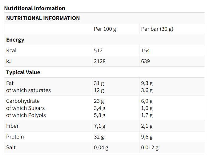 Bară cremoasă și crocantă cu proteine ​​bogate - 24 x 30 grame