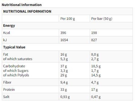 Barra de alta proteína de Crok Extra - 18 x 50 gramos