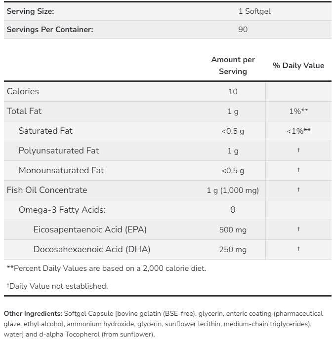 „Ultra Omega 3 - 90“ gelio kapsulės